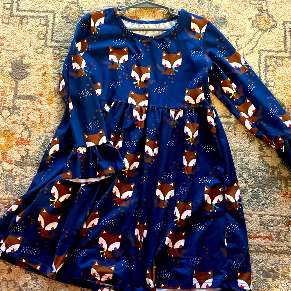 Little Brown Fox Boutique Dress Girls Sz 8